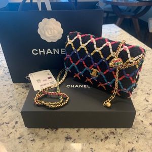 Chanel multicolored wallet on chain
